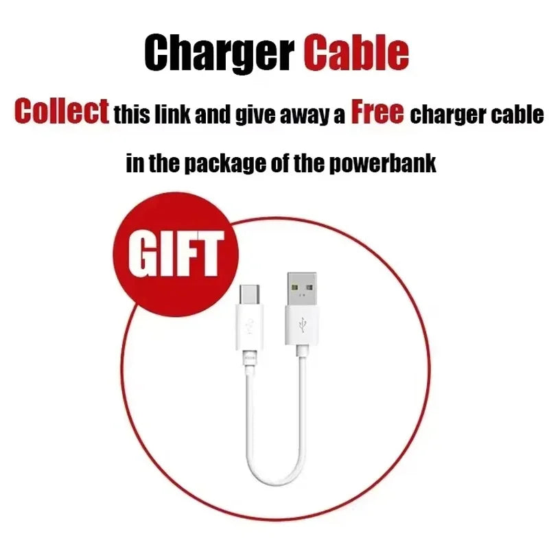 Xiaomi 500000mAh Power Bank High Capacity PowerBank 120W Fast Charging Portable External Battery Charger For iPhone Samsung