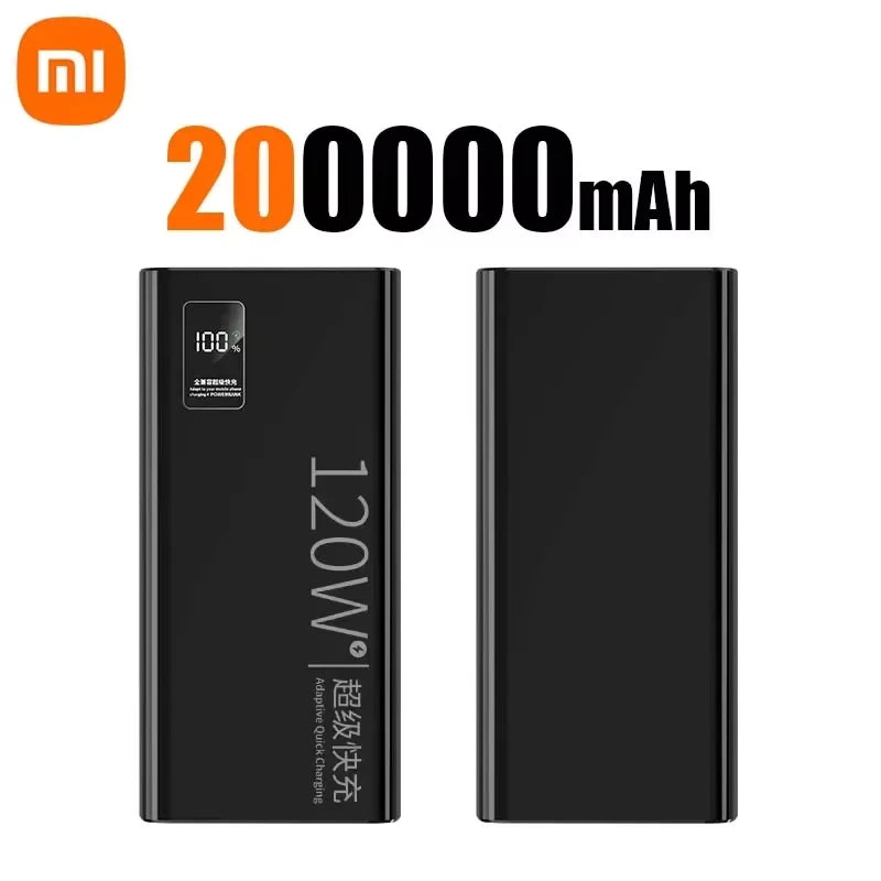 Xiaomi 500000mAh Power Bank High Capacity PowerBank 120W Fast Charging Portable External Battery Charger For iPhone Samsung