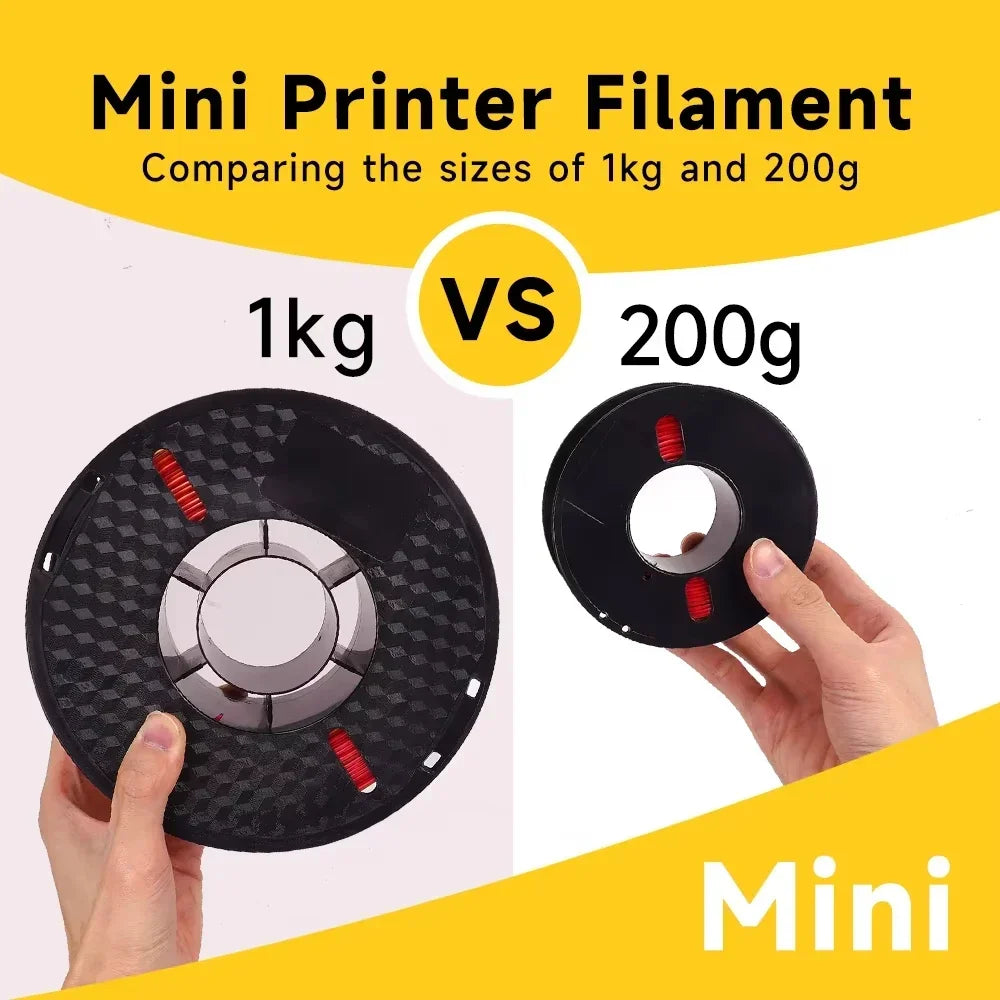 PLA Filament Multicolor 3D Printer Filament No-Tangling Bubble Free for FDM 3D Printer Material PLA Filament 200g/roll 1.75mm