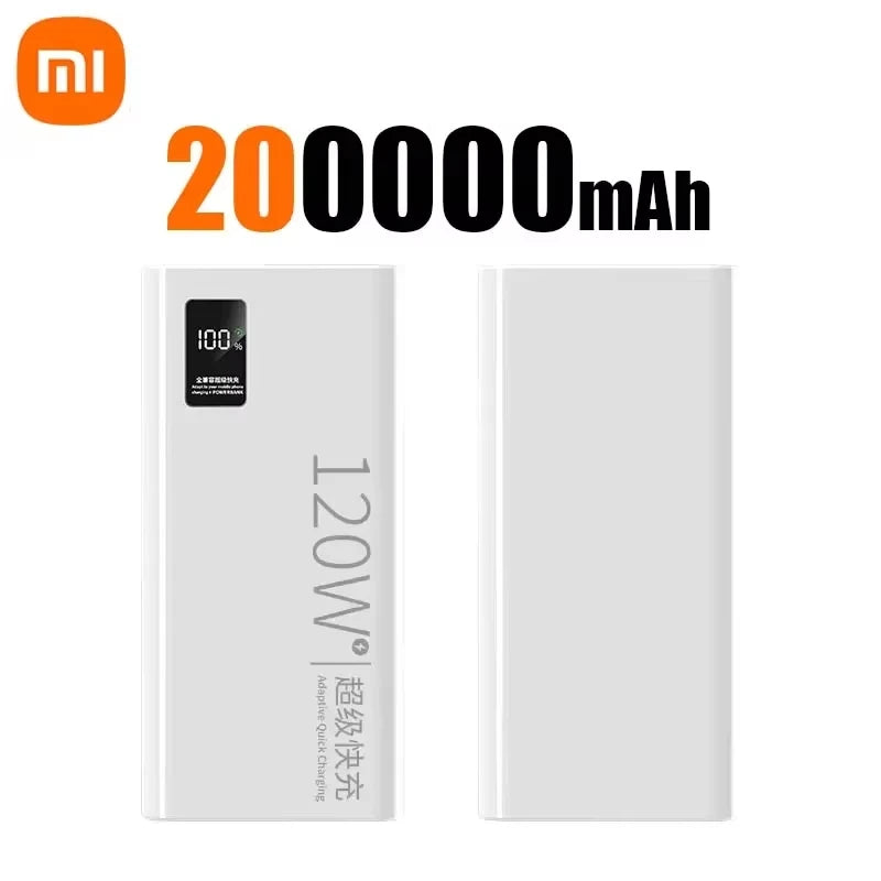 Xiaomi 500000mAh Power Bank High Capacity PowerBank 120W Fast Charging Portable External Battery Charger For iPhone Samsung