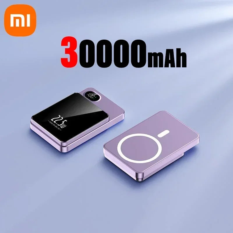 Xiaomi Original 30000mAh Wireless Magnetic Power Bank Magsafe Ultra Fast Charging Portable Large Capacity Phone Accessories