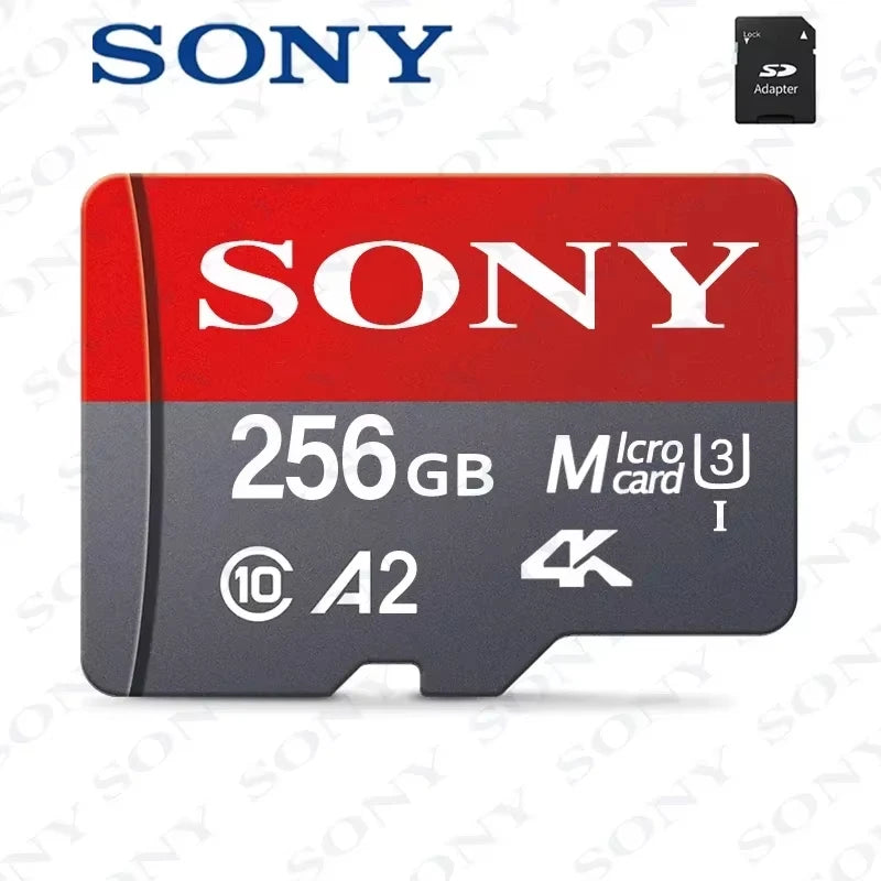 Sony TF Memory Card 1TB High Speed Micro SD Card 128GB 1TB 512GB 256GB A2 U3 V30 SD TF Flash Cards For Xiaomi Phone Computer