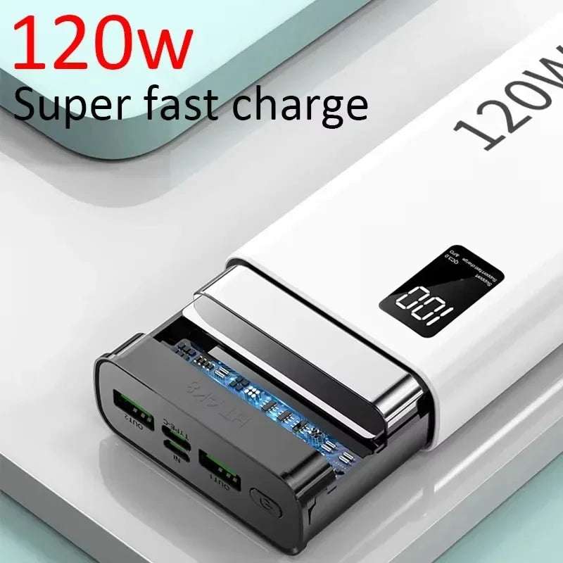 Xiaomi 500000mAh Power Bank High Capacity PowerBank 120W Fast Charging Portable External Battery Charger For iPhone Samsung