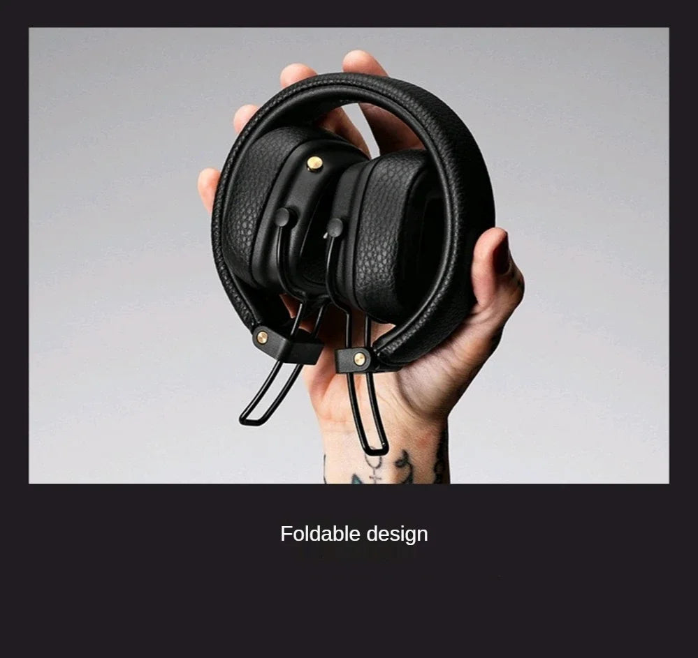 Original Marshall MAJOR III Wireless Folding Bluetooth Headphone Surround 3D Deep Bass Sport Earphone Gaming Video Headset