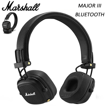 Original Marshall MAJOR III Wireless Folding Bluetooth Headphone Surround 3D Deep Bass Sport Earphone Gaming Video Headset