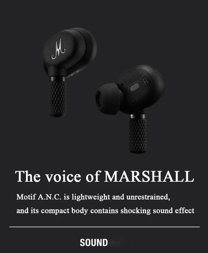 Original Marshall MOTIF ANC True  Bluetooth 5.2 Headphones Active Noise Cancelling Headphones In-ear Earbuds Waterproof Headset